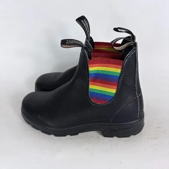 Blundstone Original 2105 Chelsea Boots Women's 7.5 Black Rainbow Elastic Slip-On - Picture 5 of 10